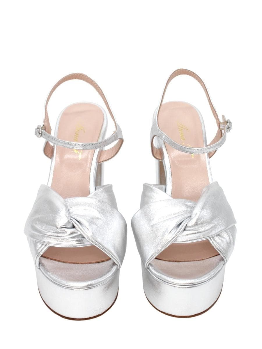 Sandali con plateau in pelle - Vittorio Citro Boutique