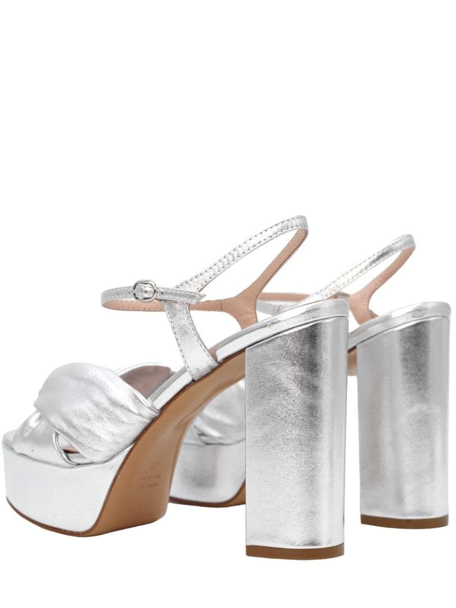 Sandali con plateau in pelle - Vittorio Citro Boutique