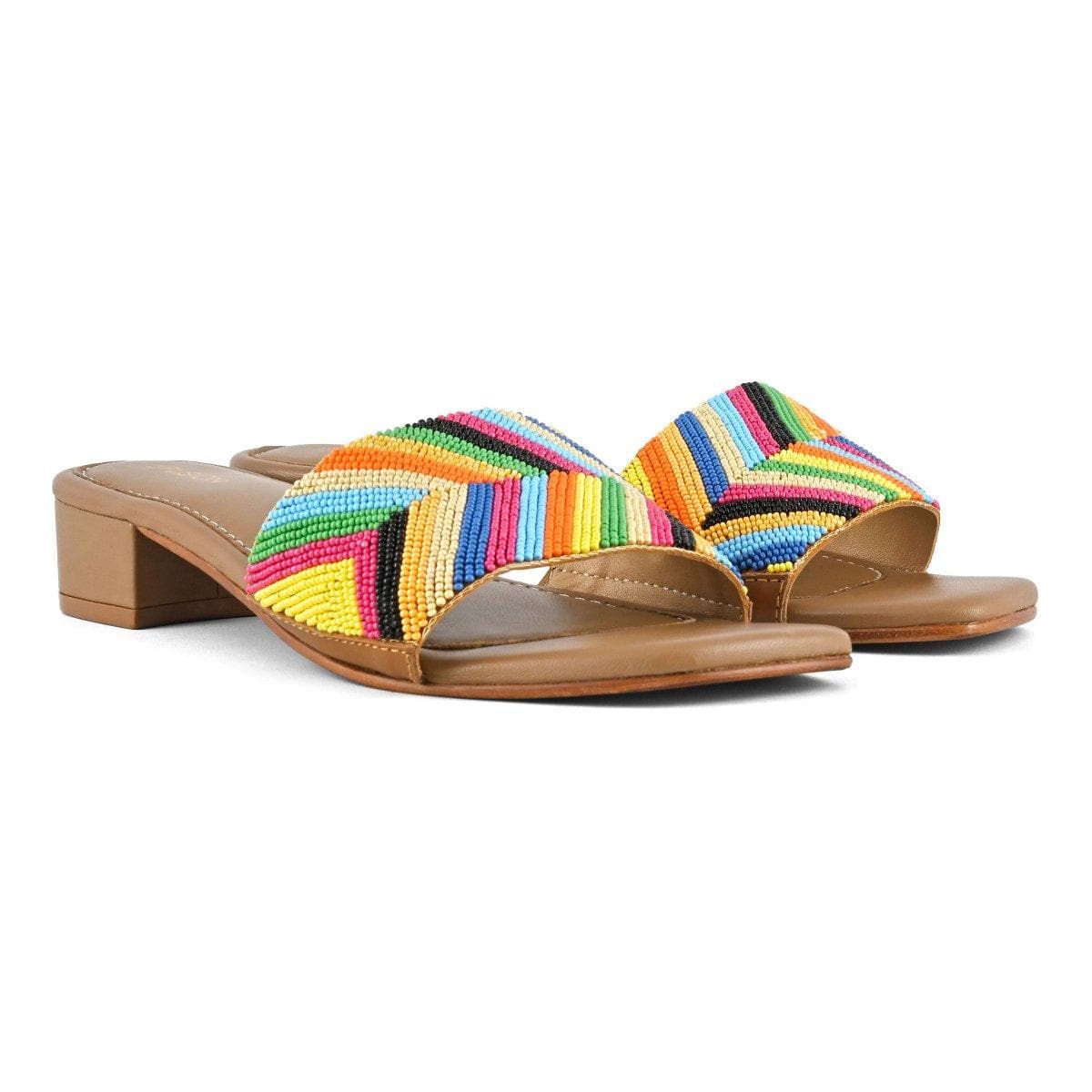 SANDALO TACCO CON PERLINE - Vittorio Citro Boutique