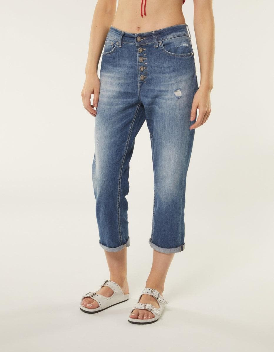 Jeans crop a vita alta - Vittorio Citro Boutique