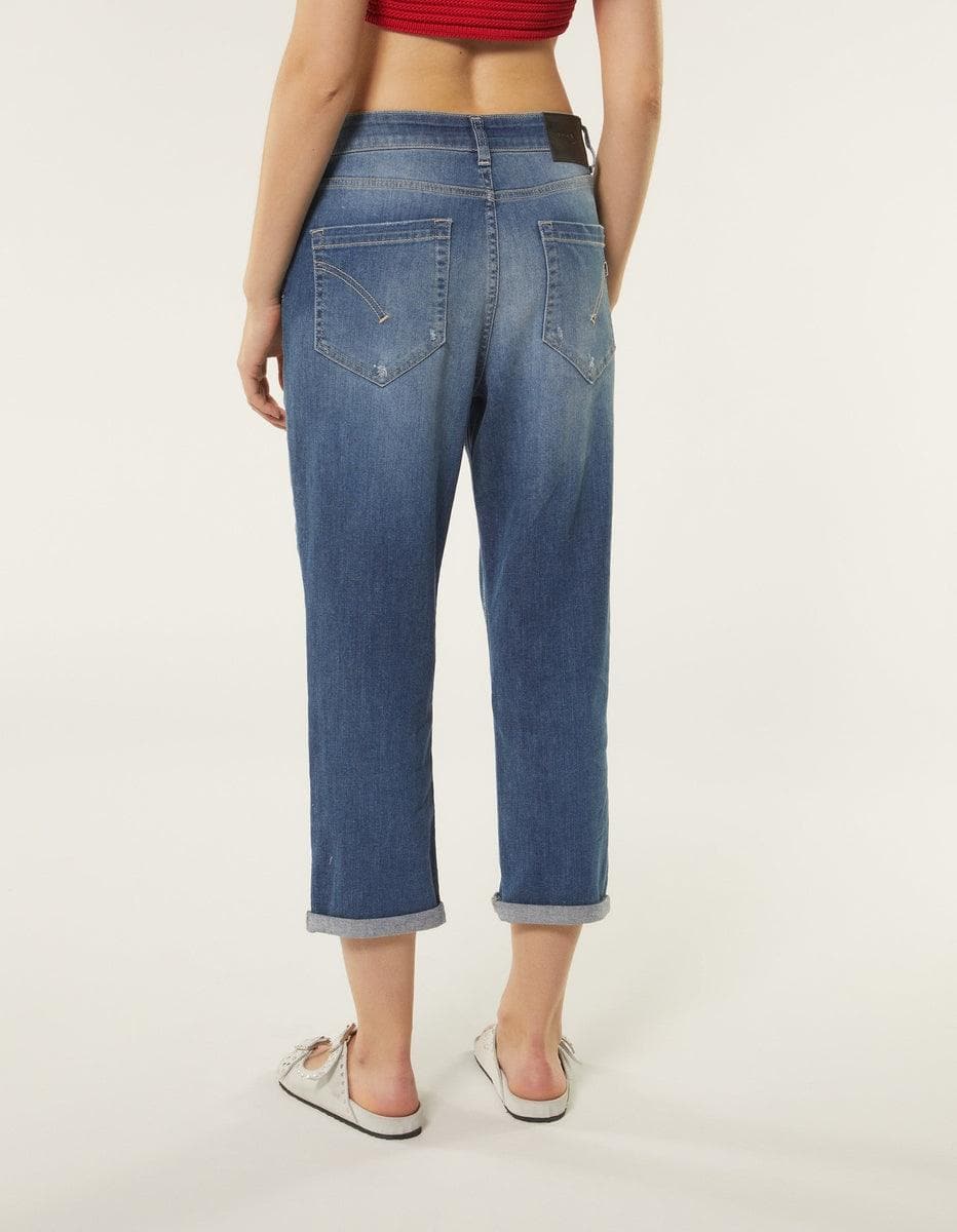 Jeans crop a vita alta - Vittorio Citro Boutique