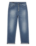 Jeans crop a vita alta - Vittorio Citro Boutique