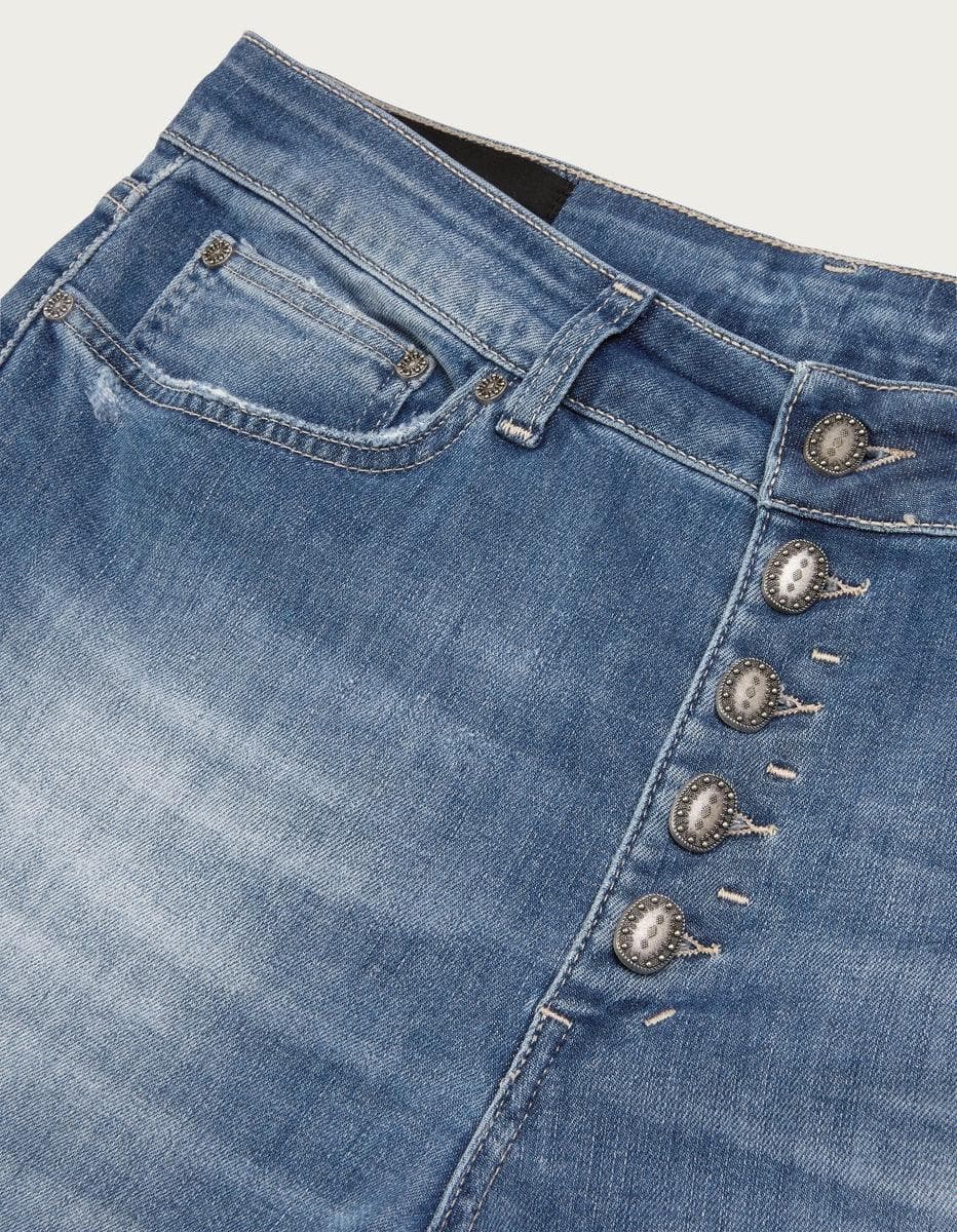 Jeans crop a vita alta - Vittorio Citro Boutique