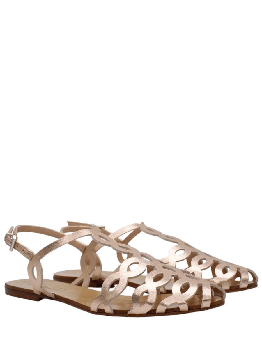 Mules basso in pelle laminata - Vittorio Citro Boutique