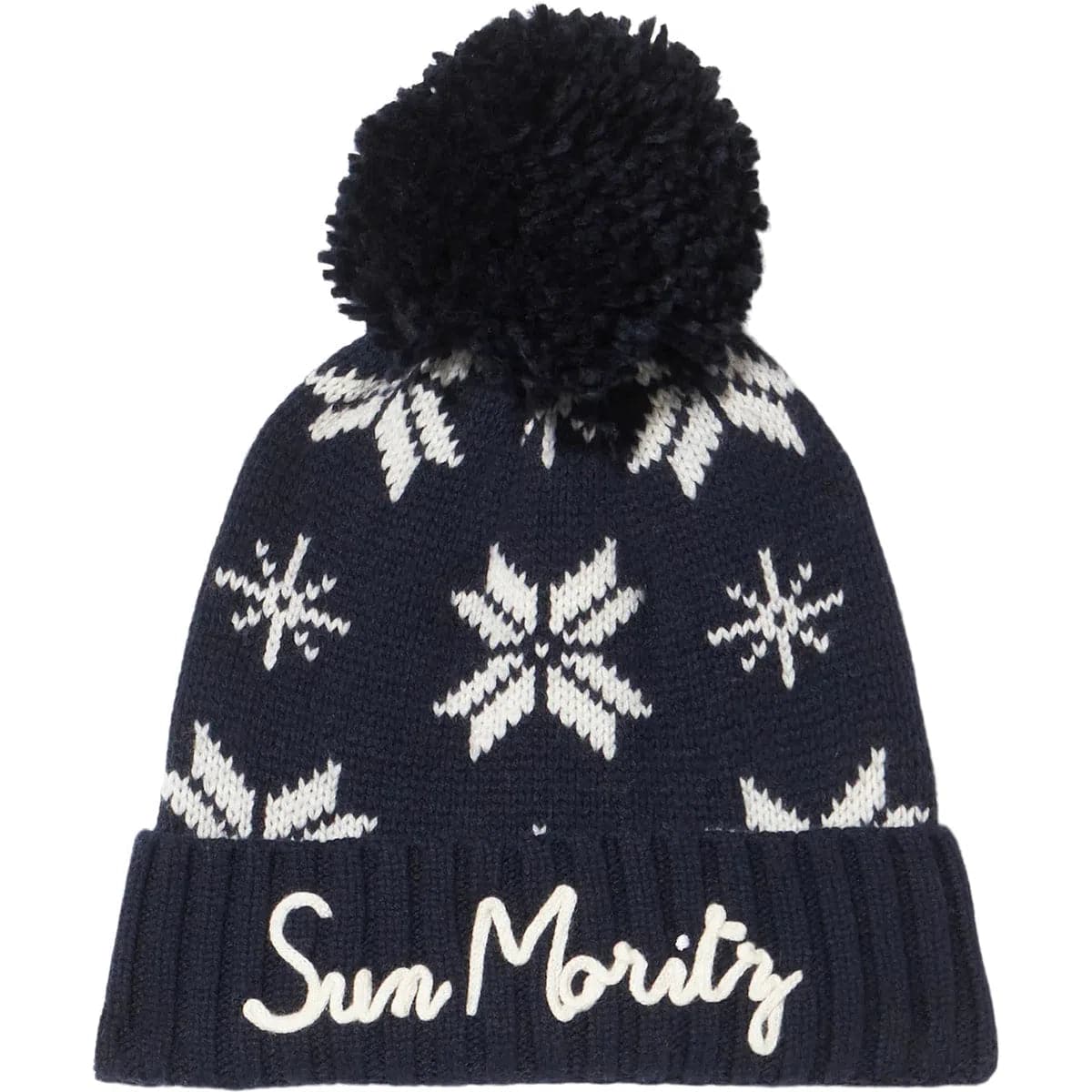 MC2 SAINT BARTH - Berretto uomo blu navy con motivo norvegese - Vittorio Citro Boutique