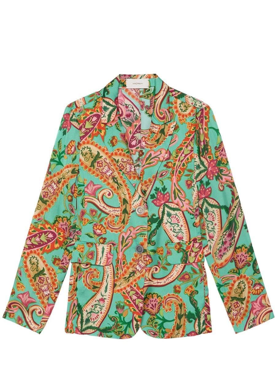 Giacca magicis foliis satin-Giacche-Maliparmi-Vittorio Citro Boutique