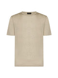 T-shirt girocollo lino - Vittorio Citro Boutique