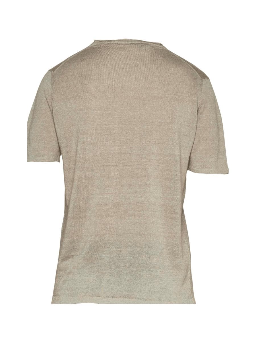 T-shirt girocollo lino - Vittorio Citro Boutique