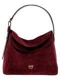 Big leaf bag hobo in suede-Pinko-Borse a spalla-Vittorio Citro Boutique