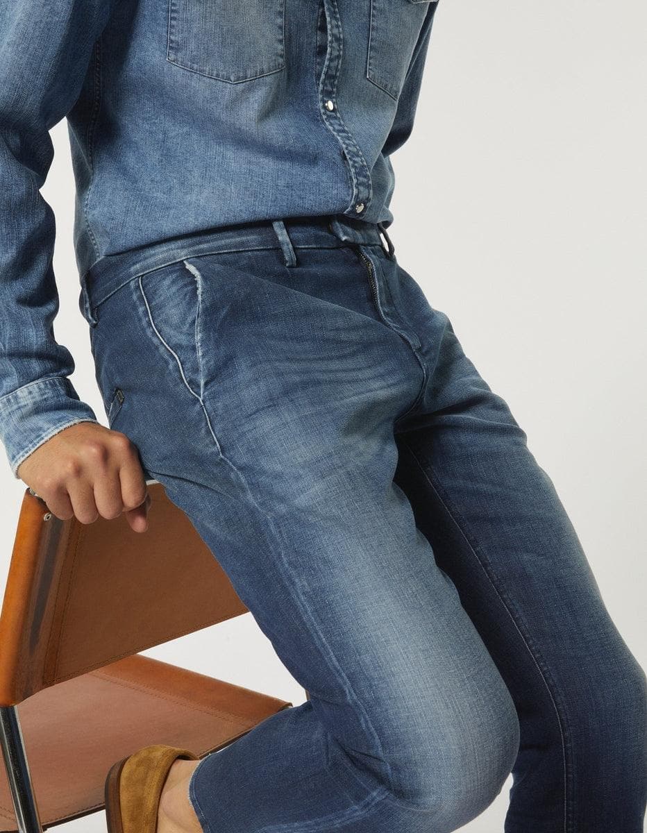Pantaloni Pablo regular in denim stretch - Vittorio Citro Boutique