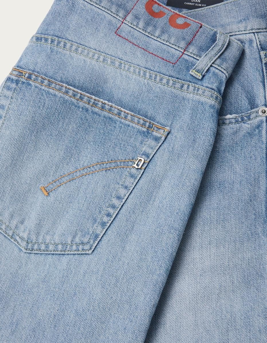 Jeans Dian carrot in denim fisso - Vittorio Citro Boutique