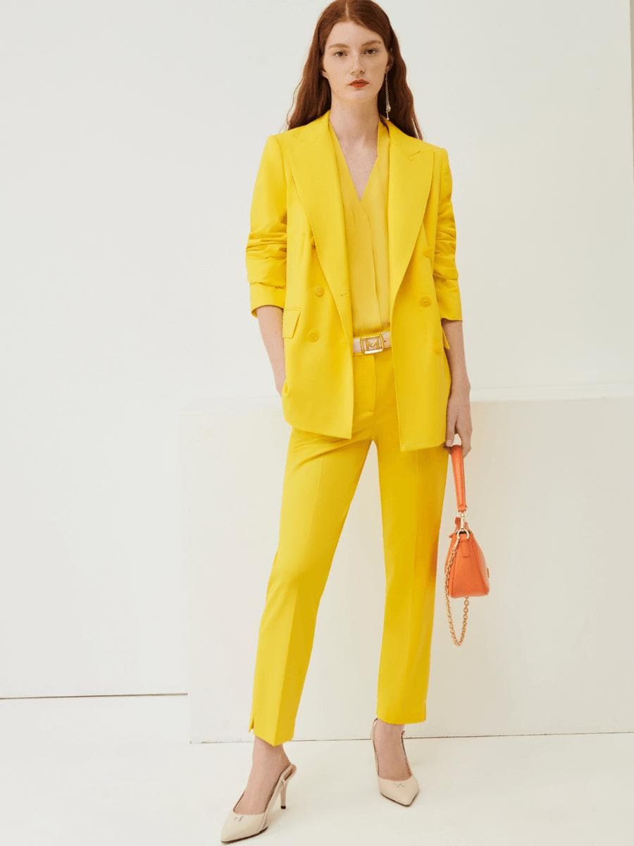 Pantaloni slim in tela stretch - Vittorio Citro Boutique