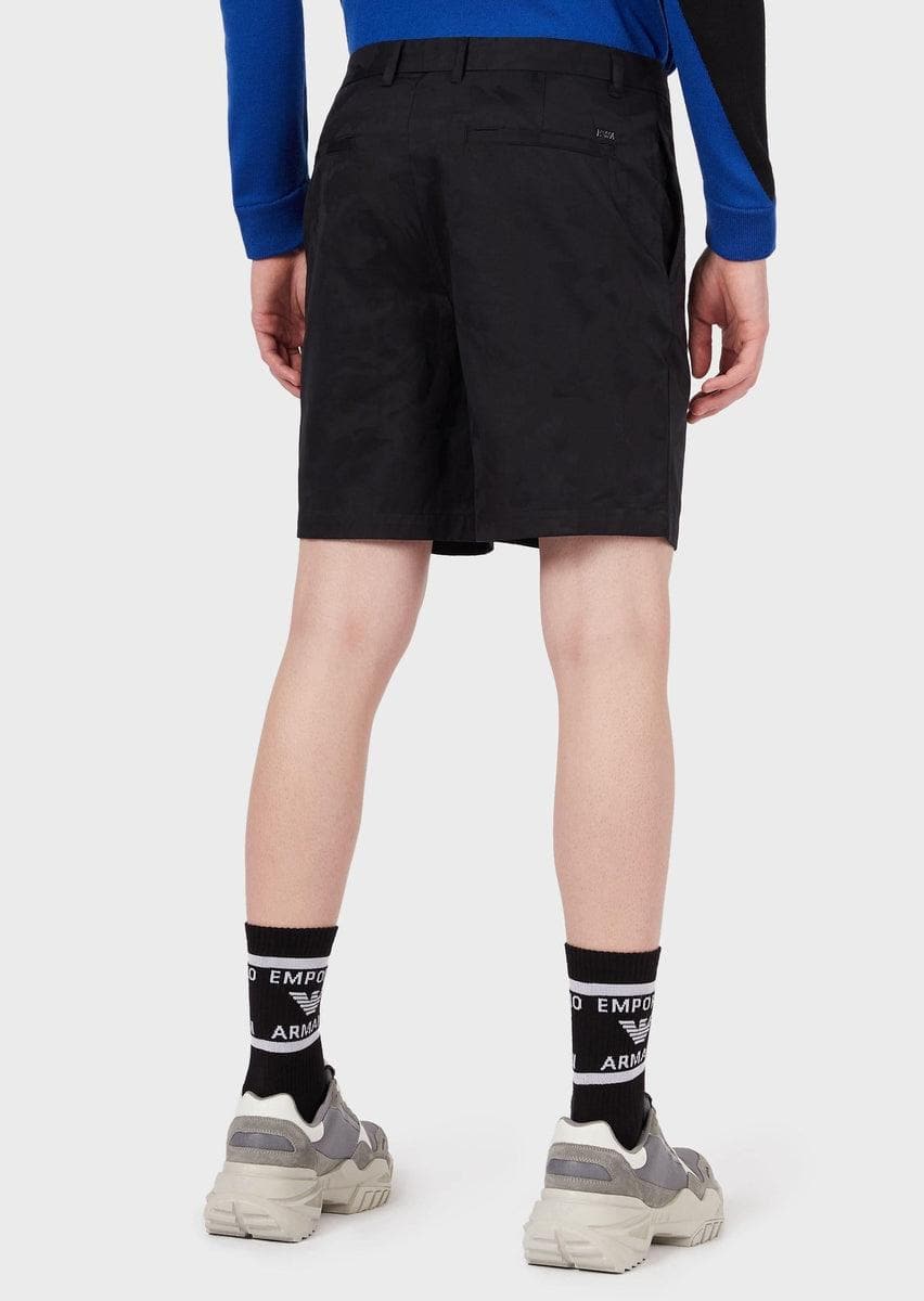 EMPORIO ARMANI - Bermuda in tessuto camouflage ton sur ton - Vittorio Citro Boutique