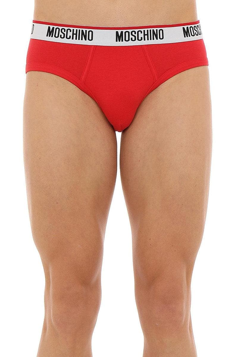 MOSCHINO - Set di 2 slip in jersey di cotone con logo - Vittorio Citro Boutique