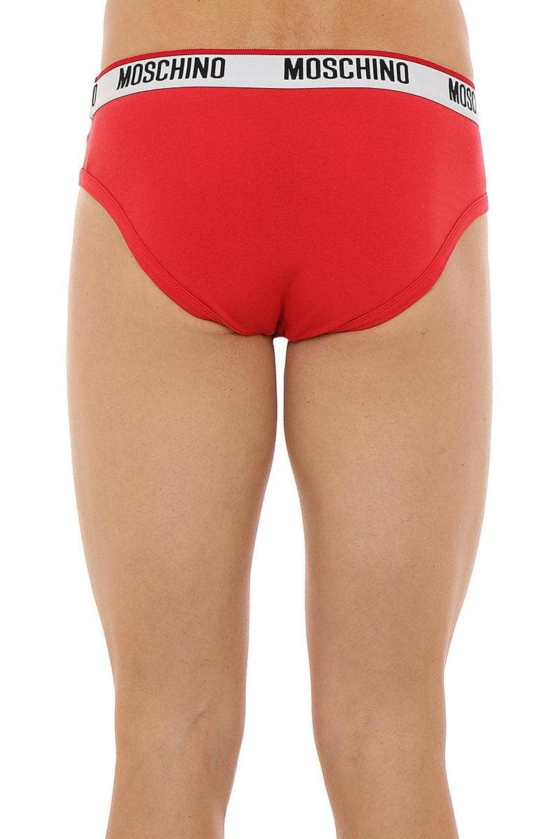 MOSCHINO - Set di 2 slip in jersey di cotone con logo - Vittorio Citro Boutique