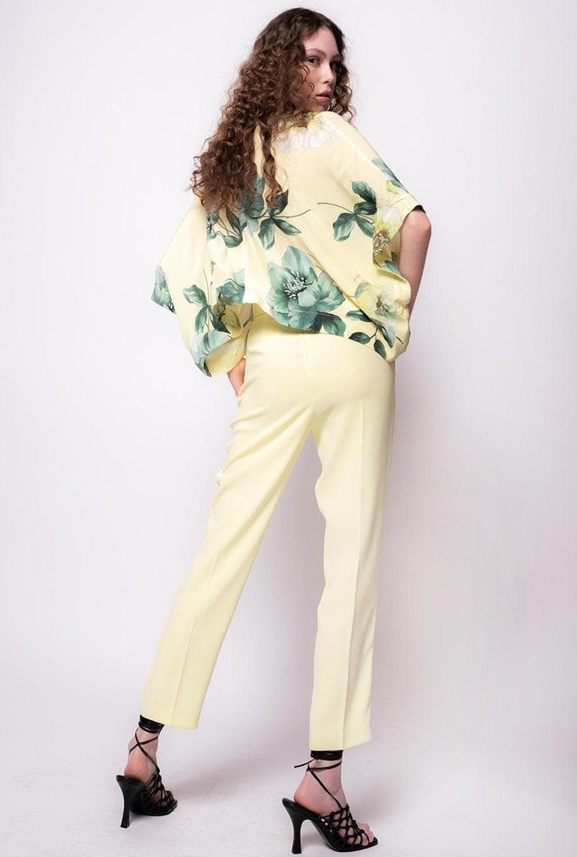 PINKO - Blusa corta con stampa rose - Vittorio Citro Boutique