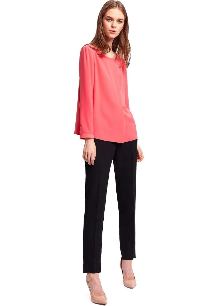 EMPORIO ARMANI - Blusa in poly con lembo di tessuto diagonale - Vittorio Citro Boutique