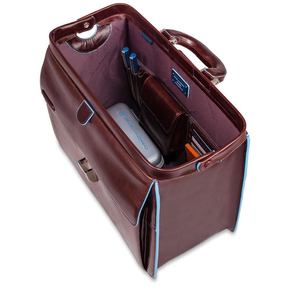 PIQUADRO - Borsa da dottore blue square - Vittorio Citro Boutique