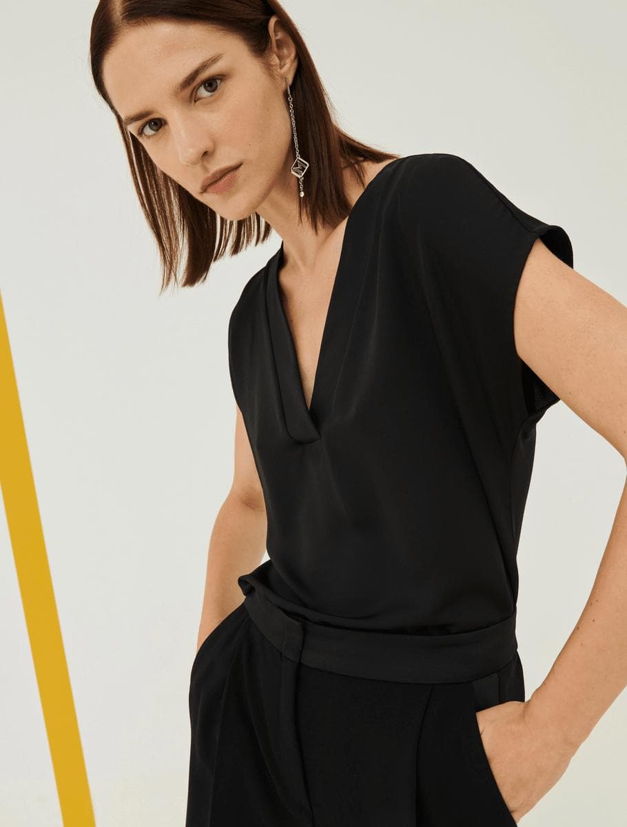 Blusa in satin - Vittorio Citro Boutique