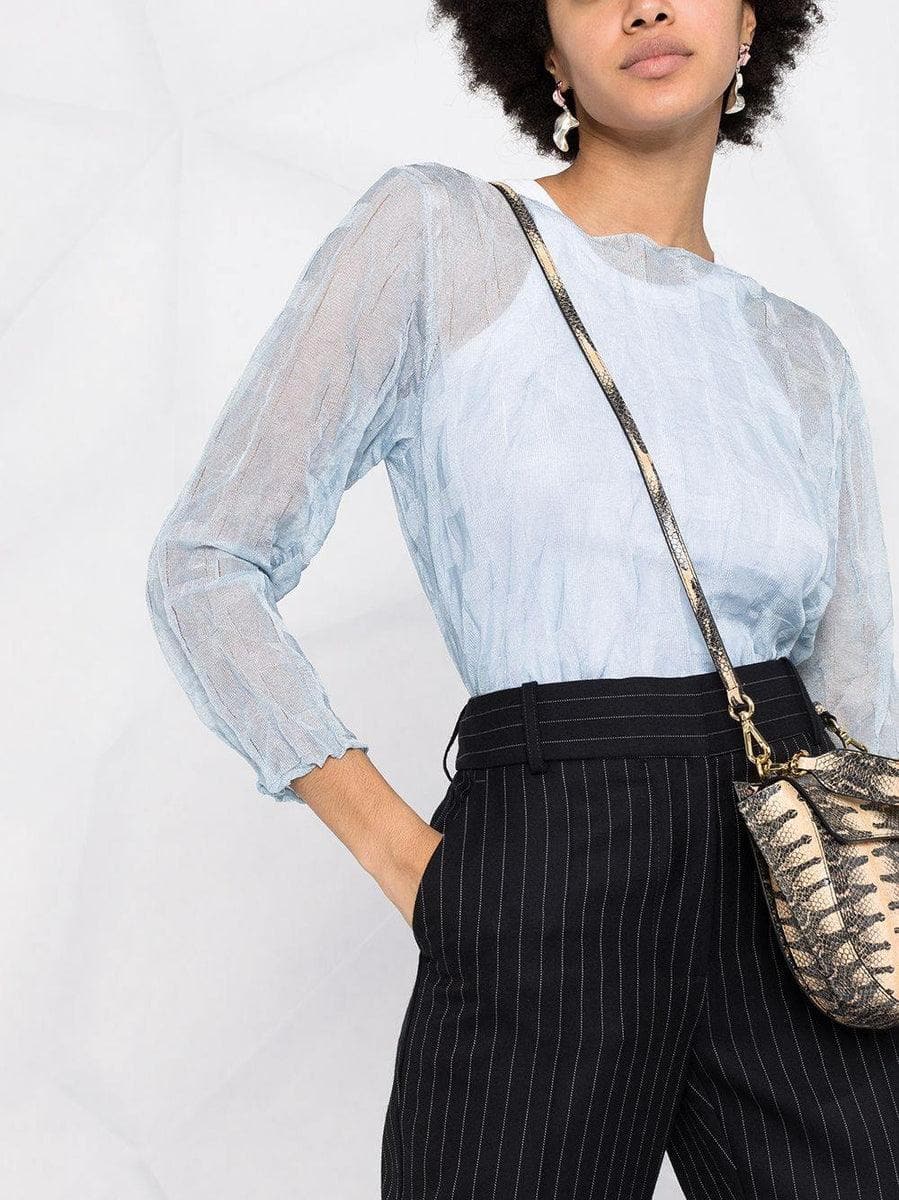 EMPORIO ARMANI - Camicetta in maglia stropicciata - Vittorio Citro Boutique