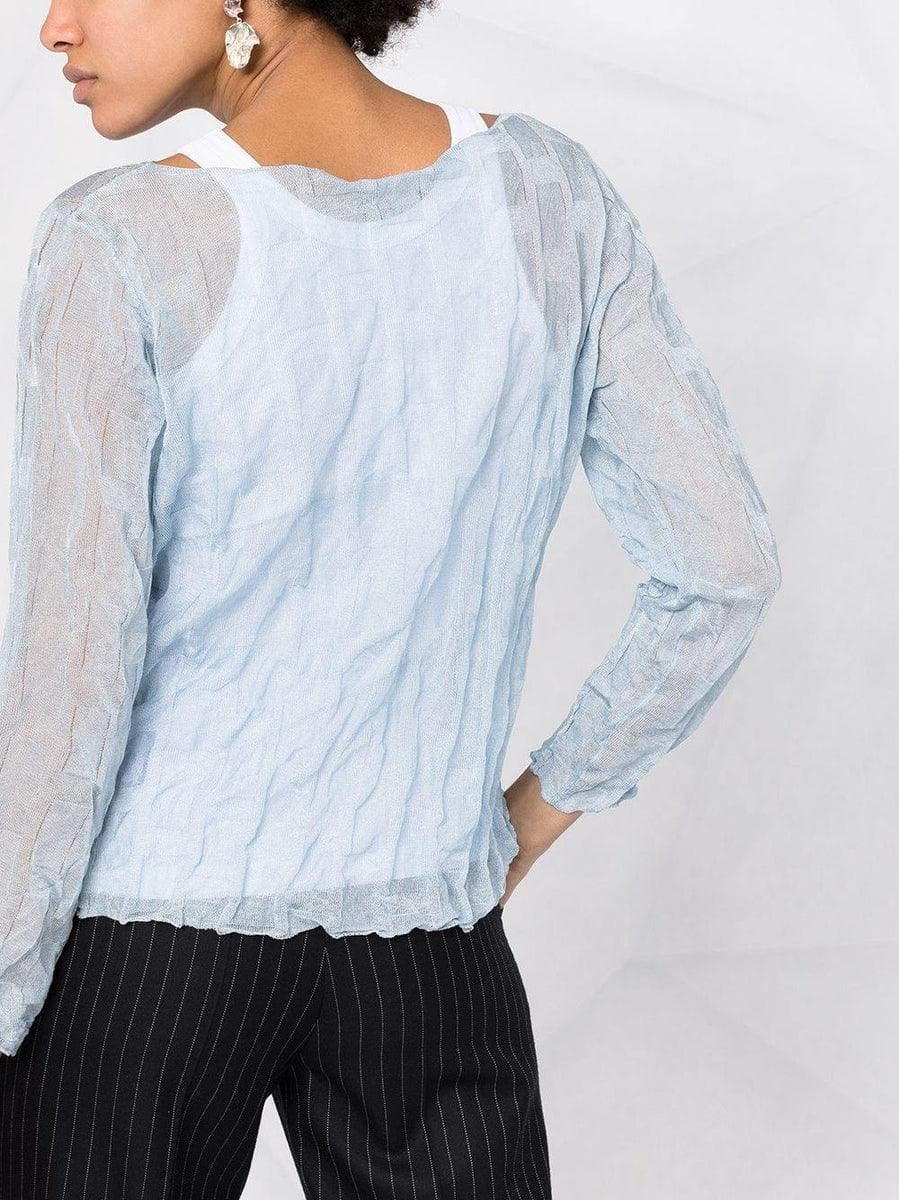 EMPORIO ARMANI - Camicetta in maglia stropicciata - Vittorio Citro Boutique