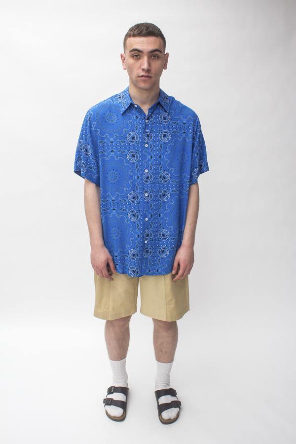 C.9.3 - Camicia a maniche corte con texture bandana - Vittorio Citro Boutique