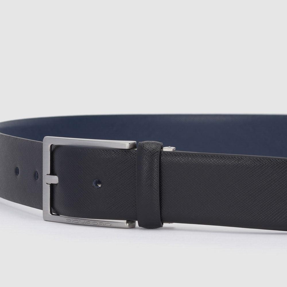 PIQUADRO - Cintura uomo reversibile con fibbia ad ardiglione - Vittorio Citro Boutique