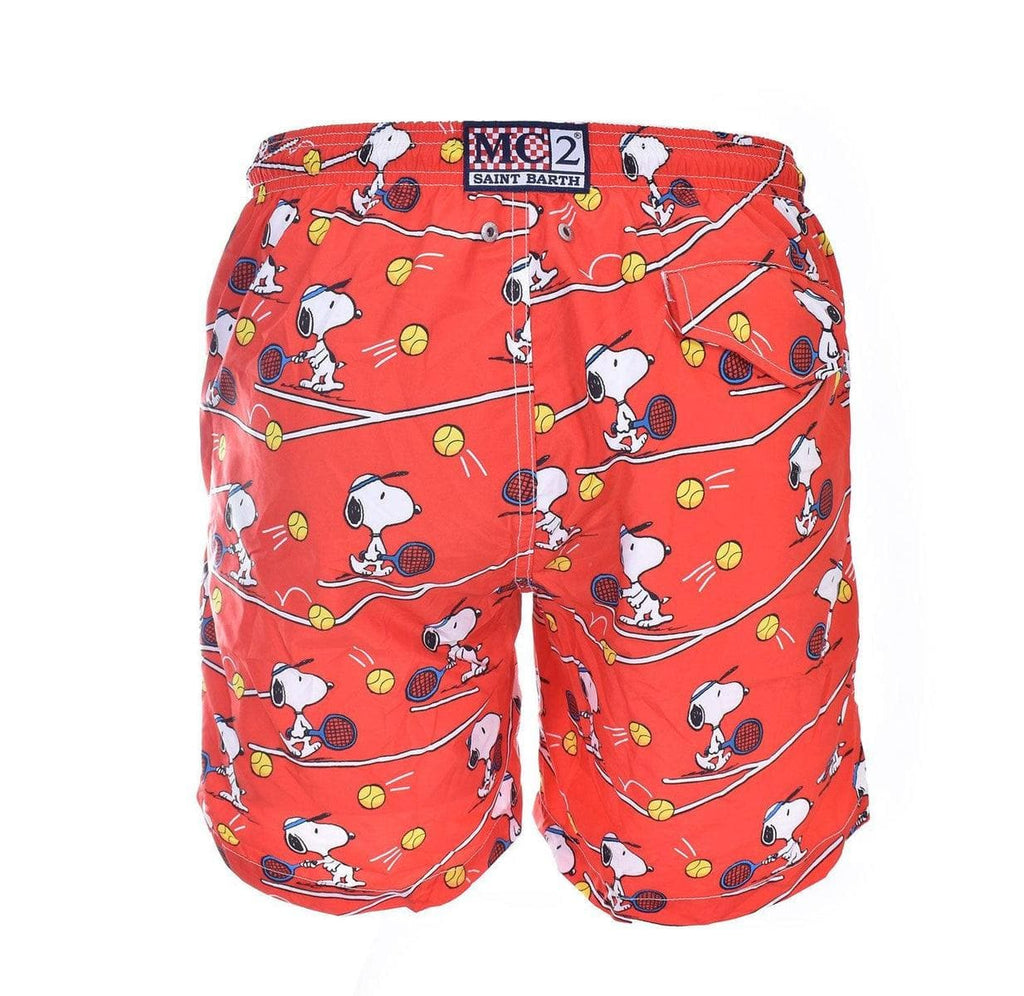 Costume bagno stampa snoopy tennis 3