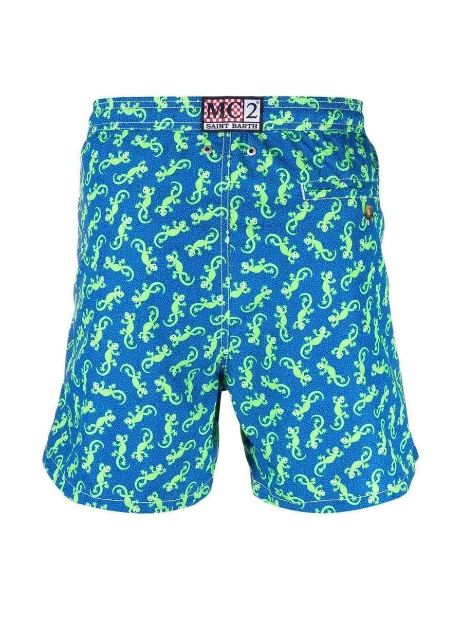 MC2 SAINT BARTH - Costume mare tessuto leggero stampa geco - Vittorio Citro Boutique