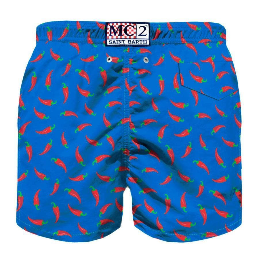 MC2 SAINT BARTH - Costume mare tessuto leggero stampa peperoncini - Vittorio Citro Boutique