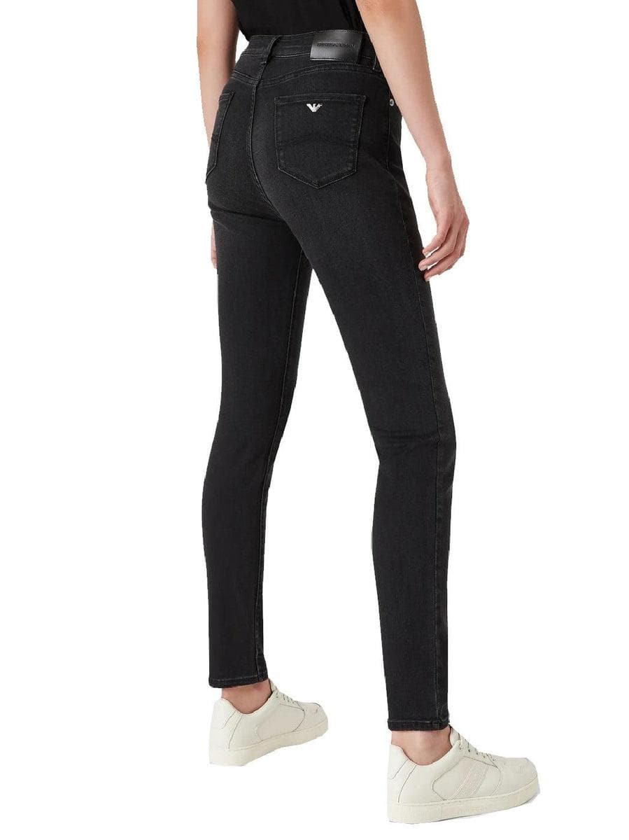 Jeans J20 high waist super skinny leg in denim tencel stretch - Vittorio Citro Boutique