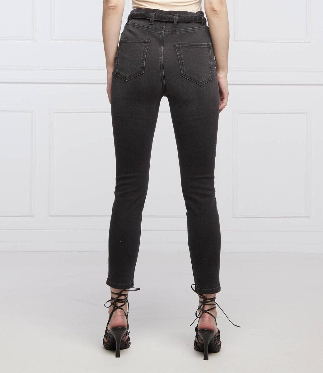 PINKO - JEANS SKINNY BLACK CON CINTURA LOVE BIRDS - Vittorio Citro Boutique