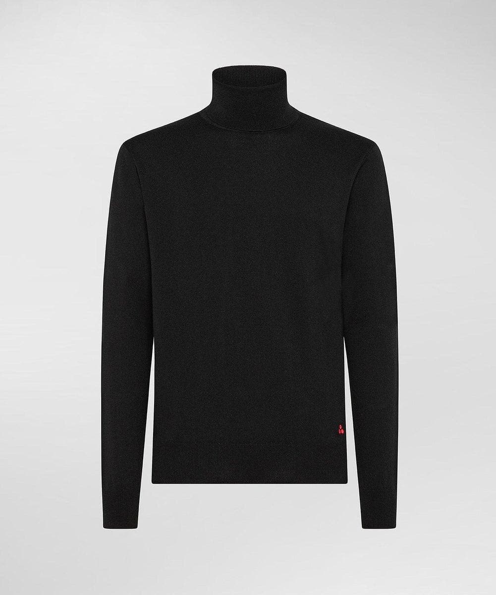 Maglia a collo alto in tricot cotone e lana - Vittorio Citro Boutique