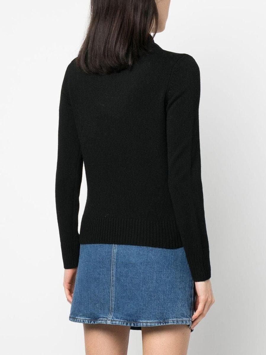 Maglione donna a girocollo con cartolina di zermatt - Vittorio Citro Boutique