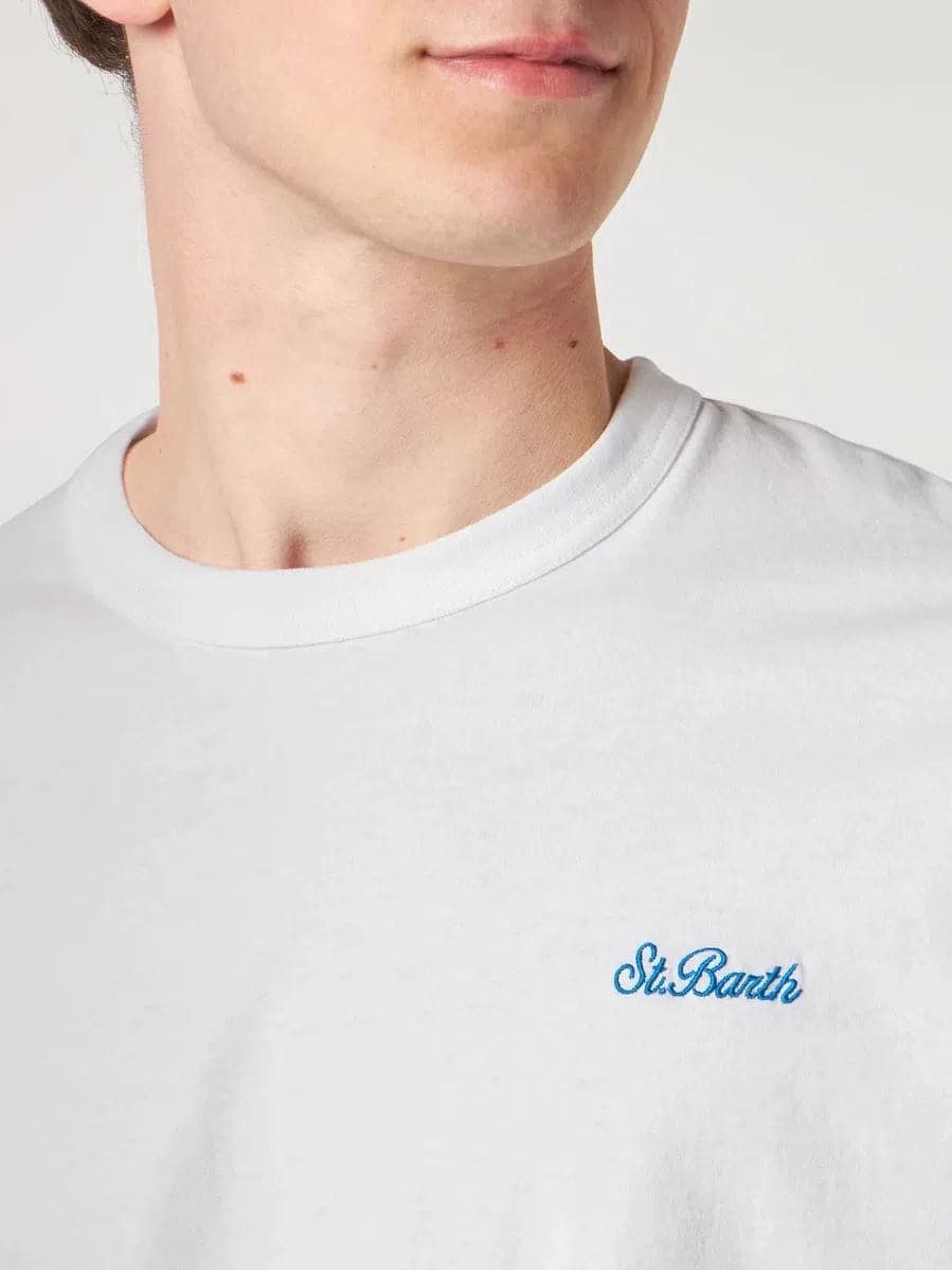 T-shirt con ricamo in cotone - Vittorio Citro Boutique