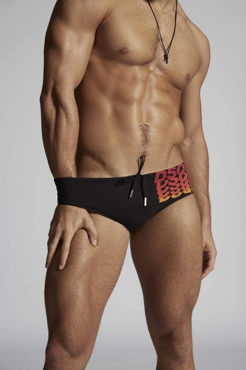 DSQUARED2 - Ombre logo swim briefscostume da bagno con logo - Vittorio Citro Boutique