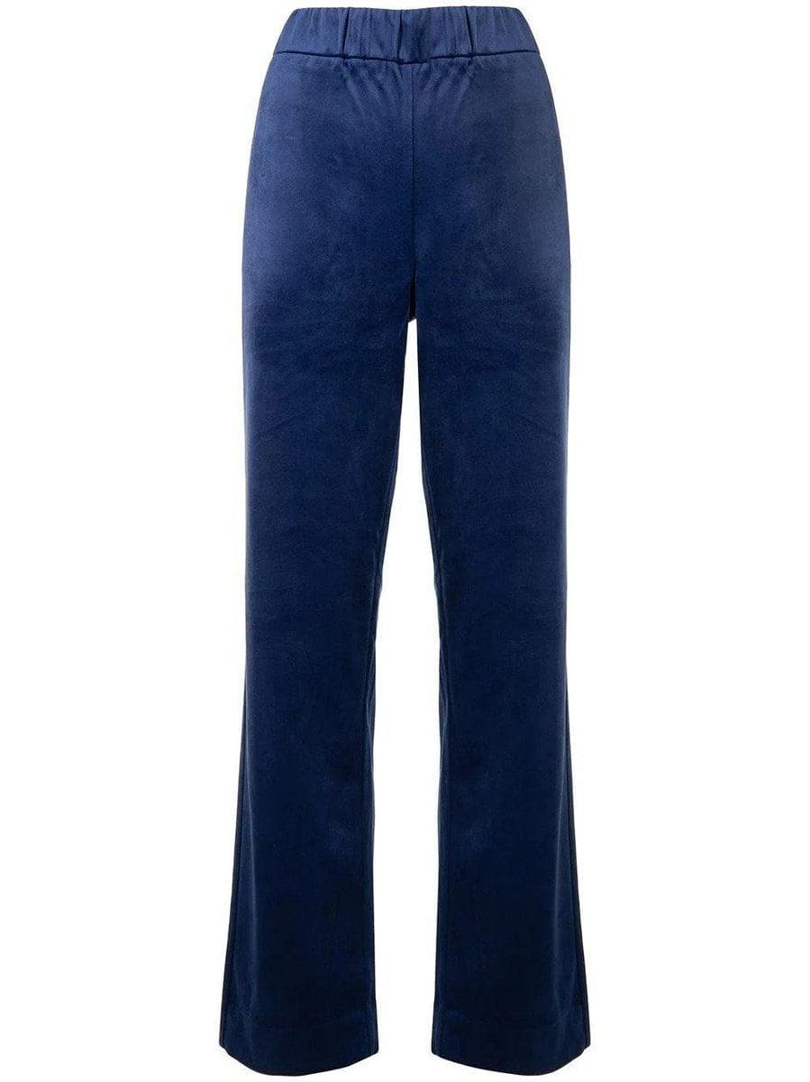 EMPORIO ARMANI - Pantalone effetto velluto con logo ricamato - Vittorio Citro Boutique