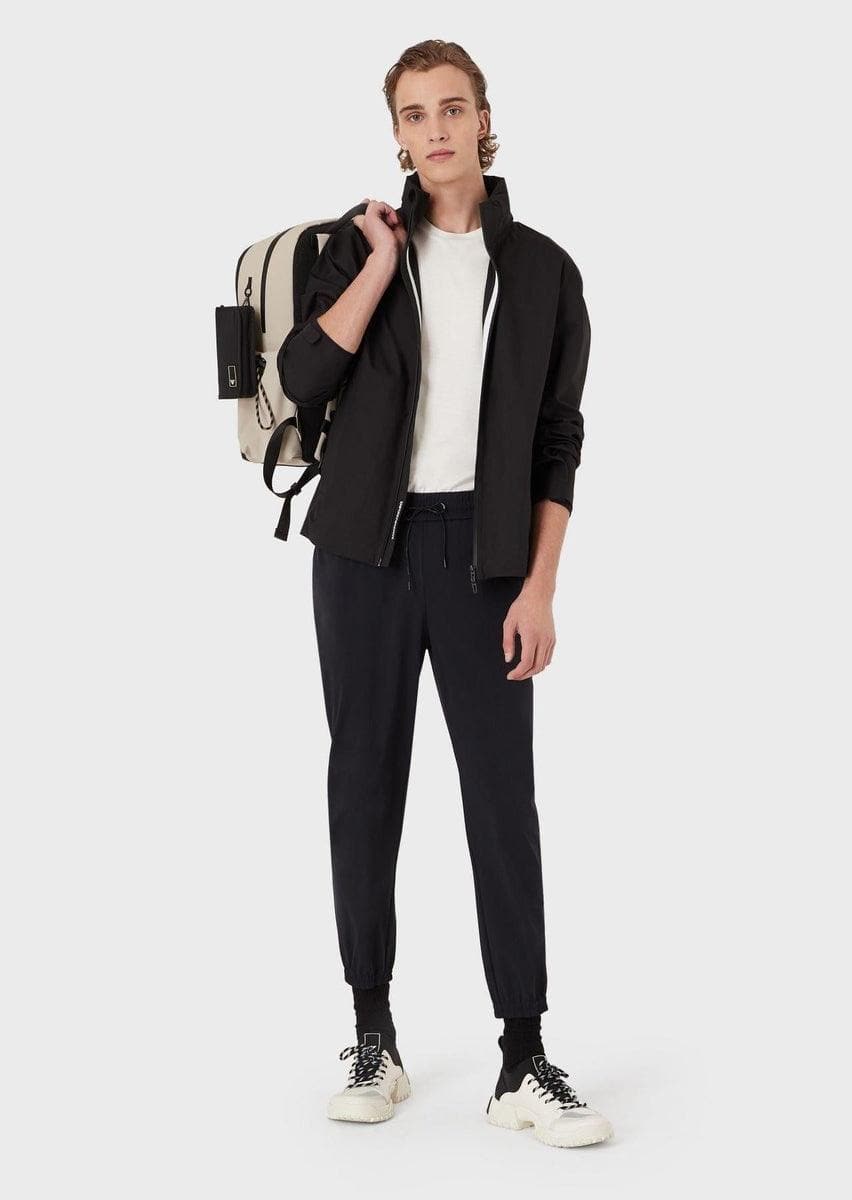 EMPORIO ARMANI - Pantaloni della tuta semplici da viaggio Essentials - Vittorio Citro Boutique