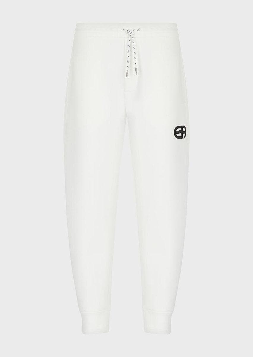 EMPORIO ARMANI - Pantaloni jogger con ricamo logo r-eacreate - Vittorio Citro Boutique