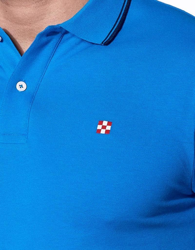 MC2 SAINT BARTH - Polo in piquet  con logo St. Barth check - Vittorio Citro Boutique