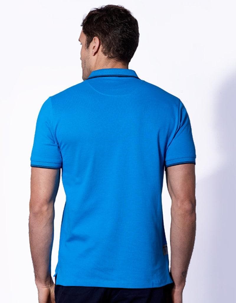 MC2 SAINT BARTH - Polo in piquet  con logo St. Barth check - Vittorio Citro Boutique