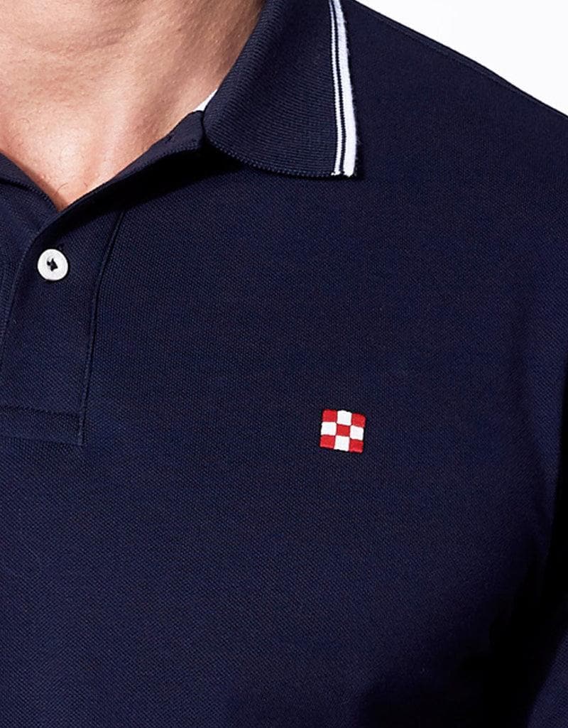 MC2 SAINT BARTH - Polo in piquet  con logo St. Barth check - Vittorio Citro Boutique