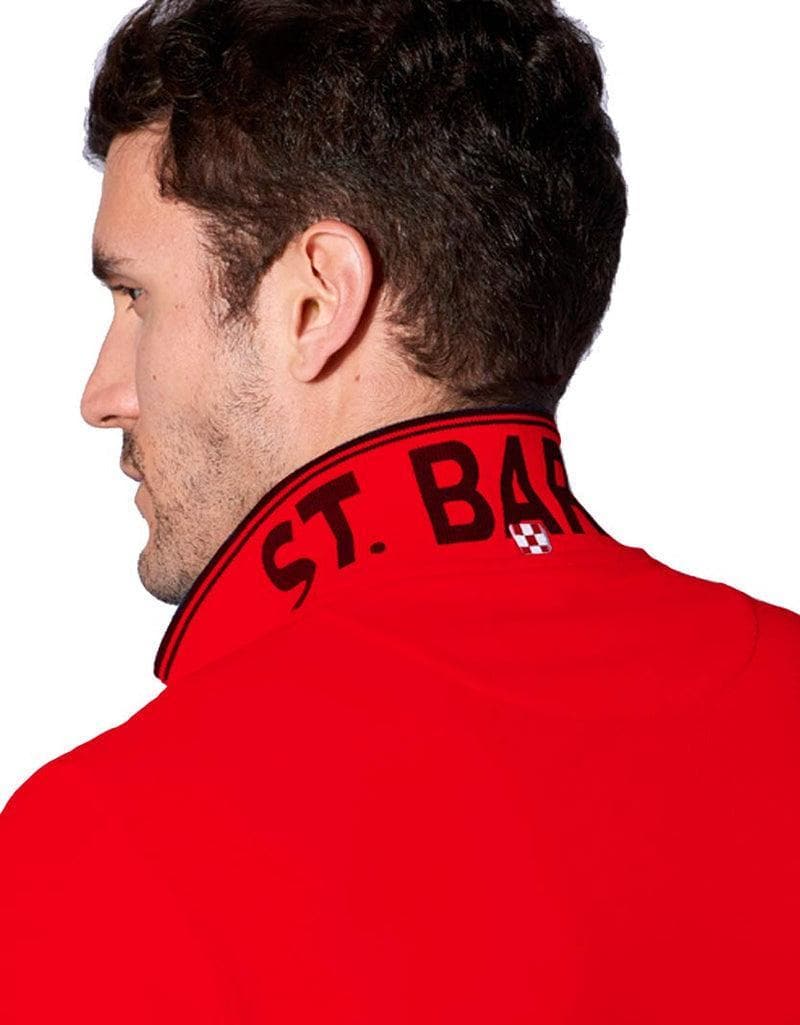 MC2 SAINT BARTH - Polo in piquet  con logo St. Barth check - Vittorio Citro Boutique