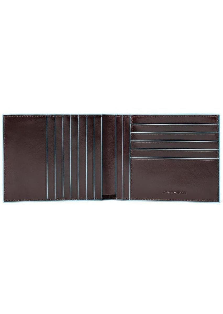 PIQUADRO - Portafoglio uomo con 12 porta carte di credito blue square - Vittorio Citro Boutique