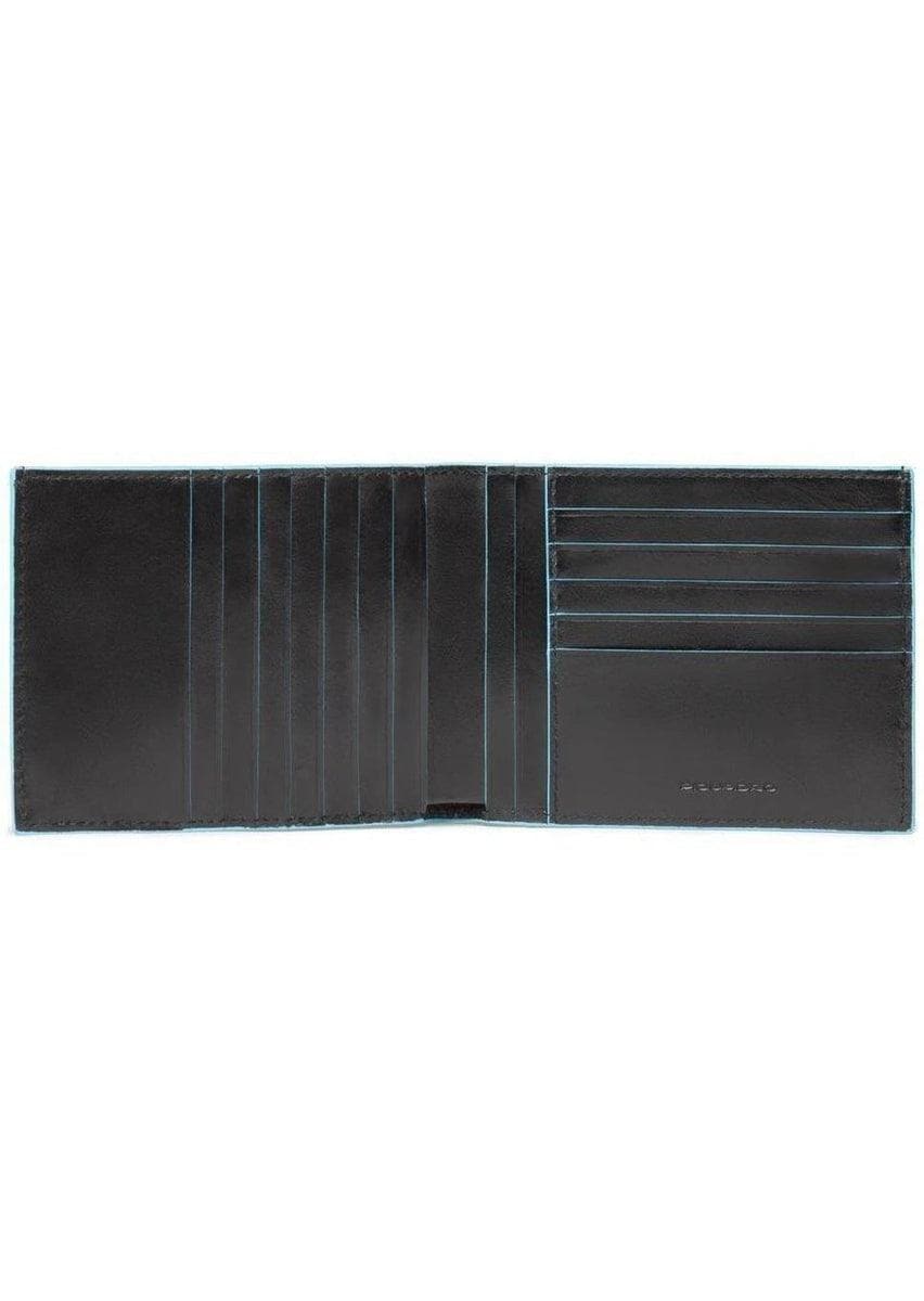 PIQUADRO - Portafoglio uomo con 12 porta carte di creditorosso blue square - Vittorio Citro Boutique