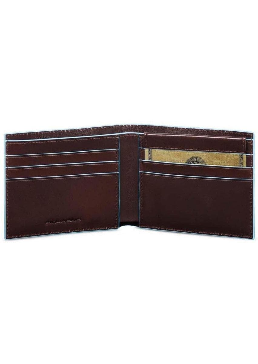 PIQUADRO - Portafoglio uomo con portadocumenti rimovibile blue square - Vittorio Citro Boutique