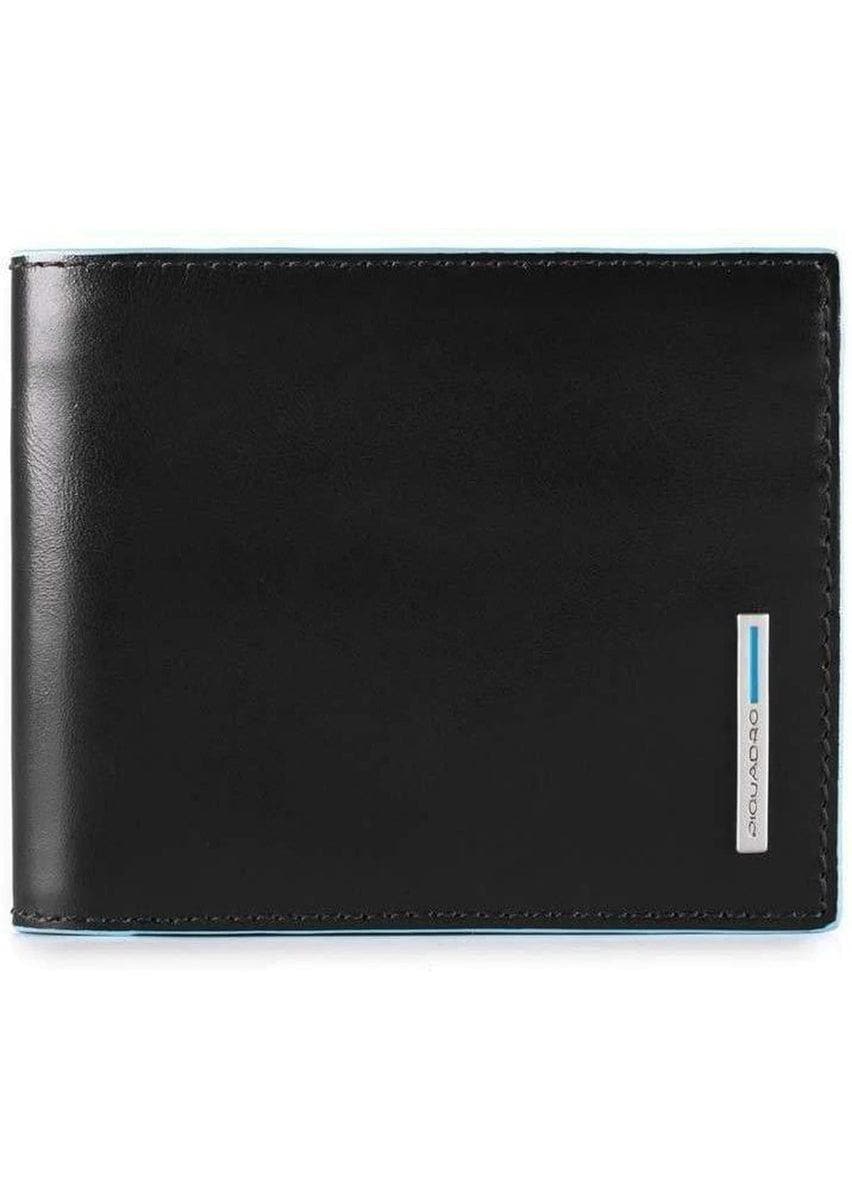 PIQUADRO - Portafoglio uomo con portadocumenti rimovibile blue square - Vittorio Citro Boutique