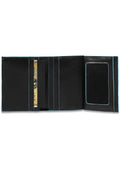 PIQUADRO - Portafoglio uomo piccolo con porta carte di credito e volantino blue square - Vittorio Citro Boutique