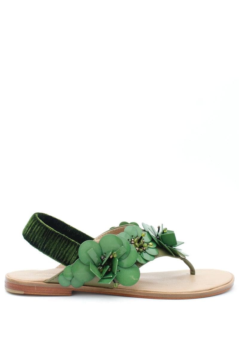 MALIPARMI - Sandalo ad infradito floreale - Vittorio Citro Boutique