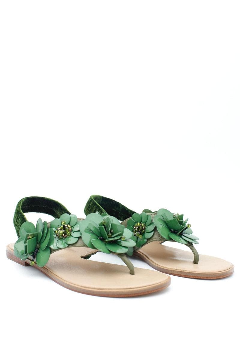 MALIPARMI - Sandalo ad infradito floreale - Vittorio Citro Boutique